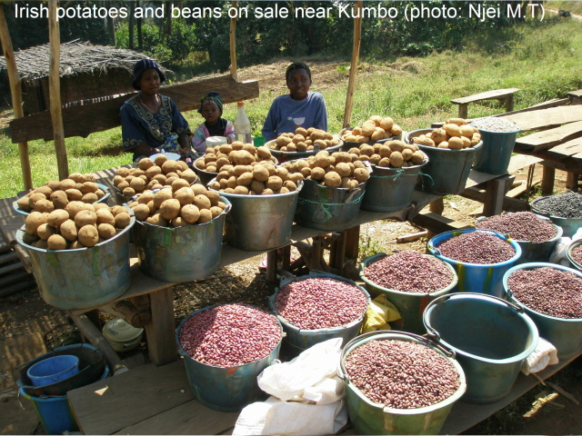 Kumbo, Cameroon, Beans and Irish Potatoes